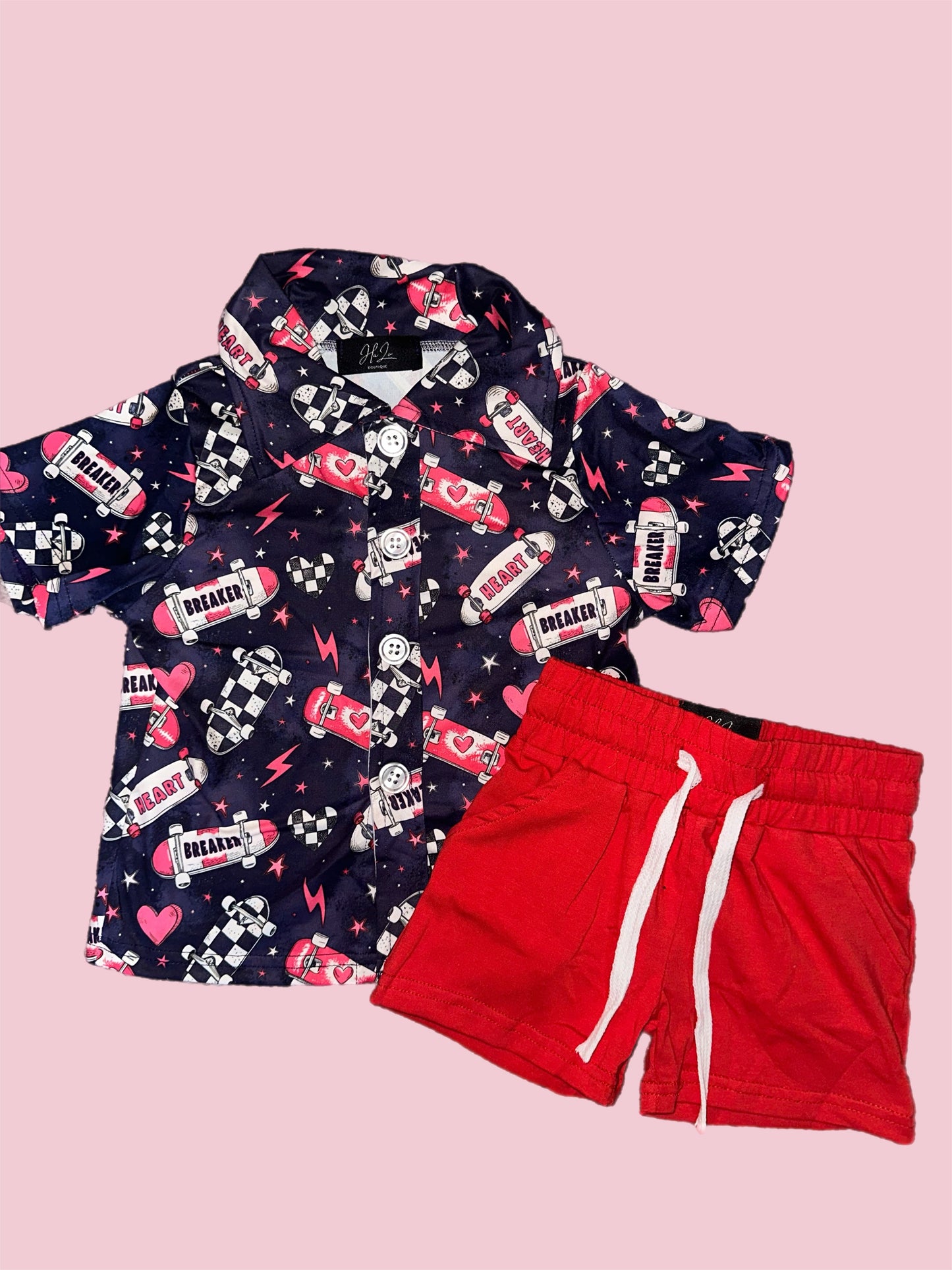 Heart Breaker shorts set