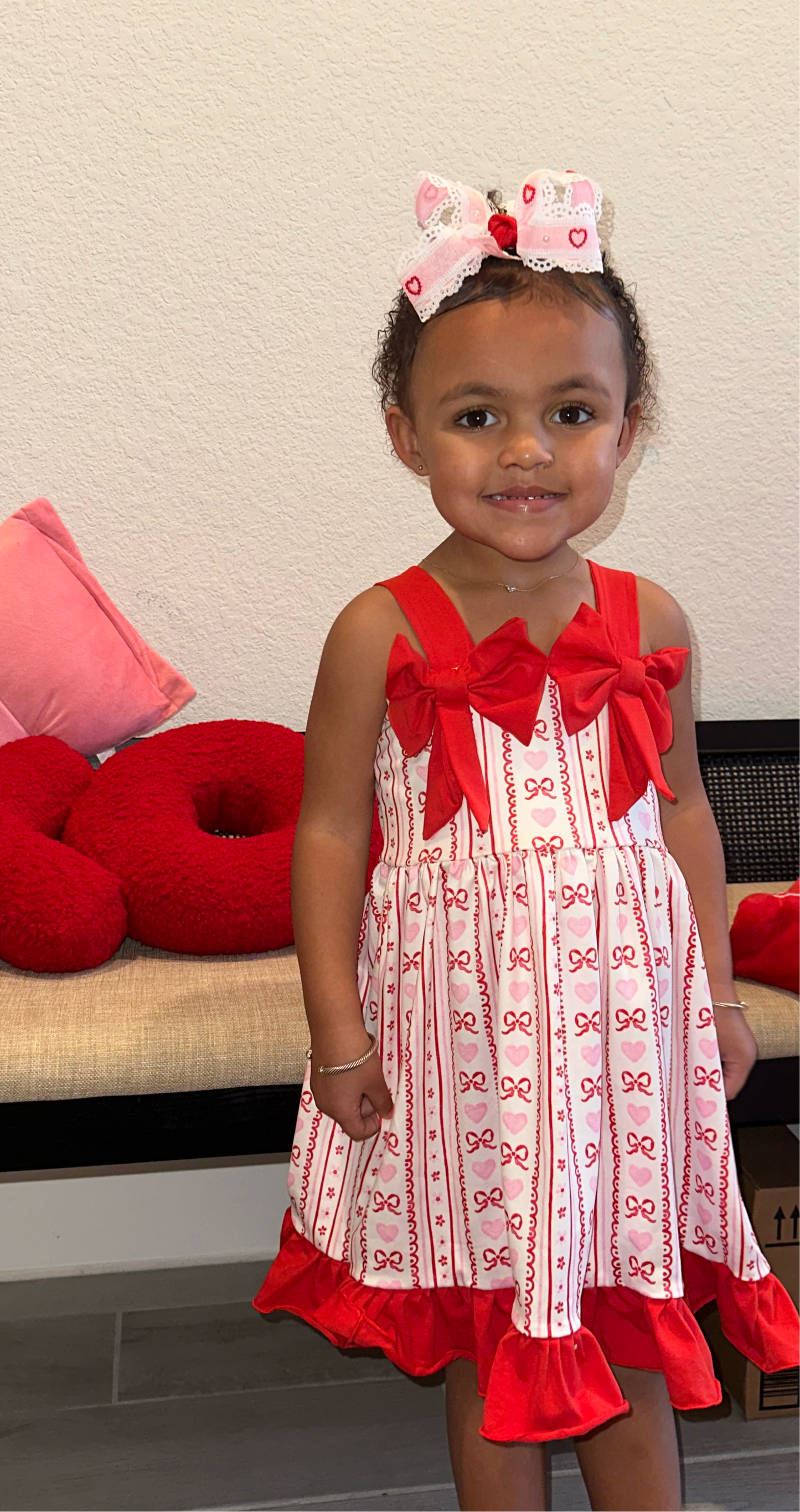 Sweetheart bow dress