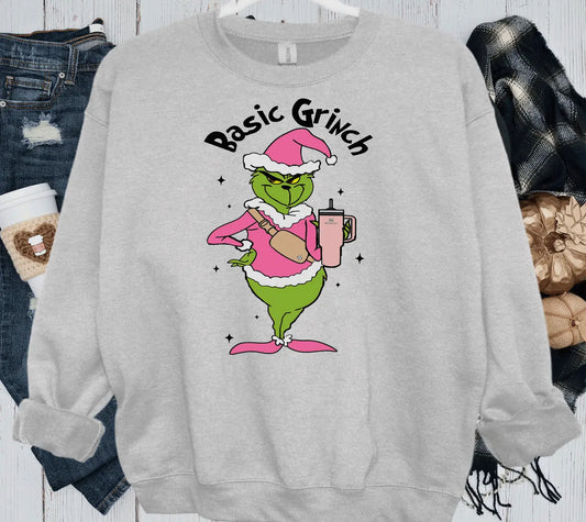 Basic Grinch sweatshirt- Adult