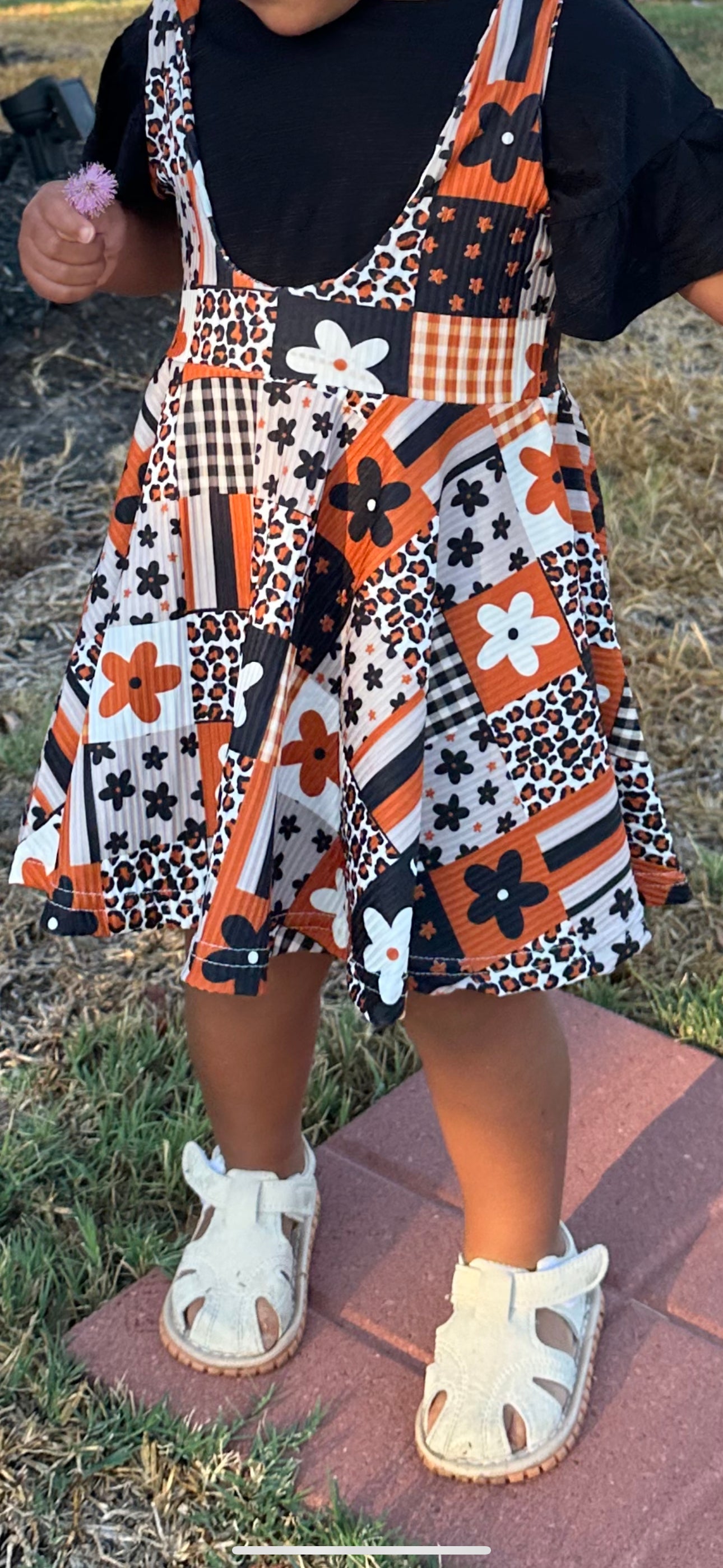 Patchwork Jumper Dress
