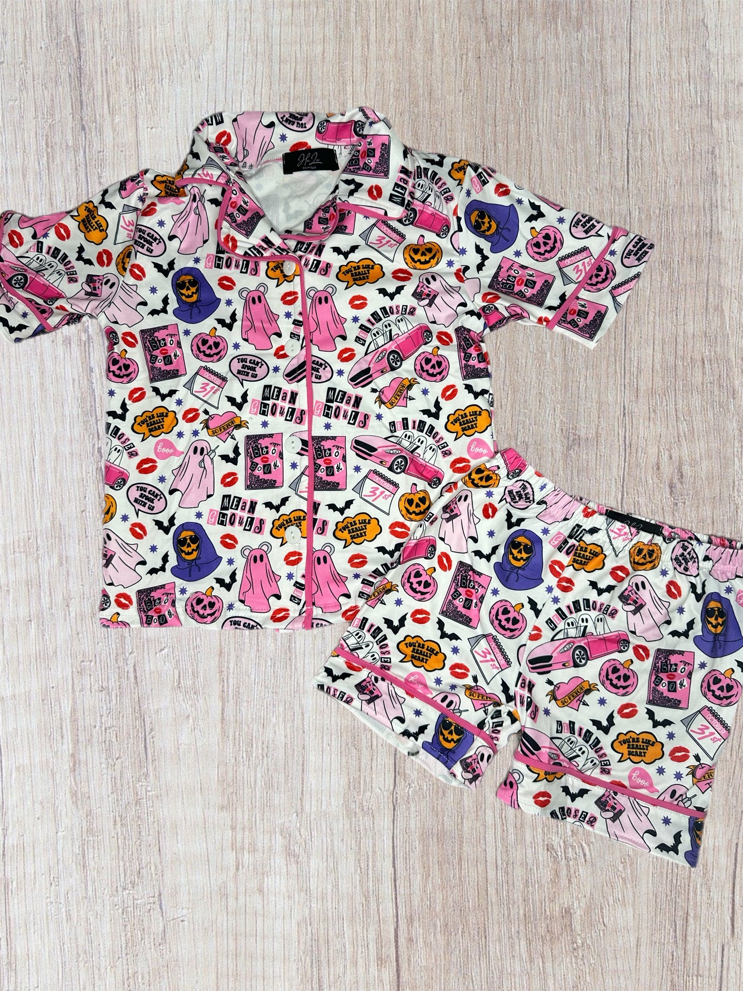 Mean Ghouls Halloween jammies