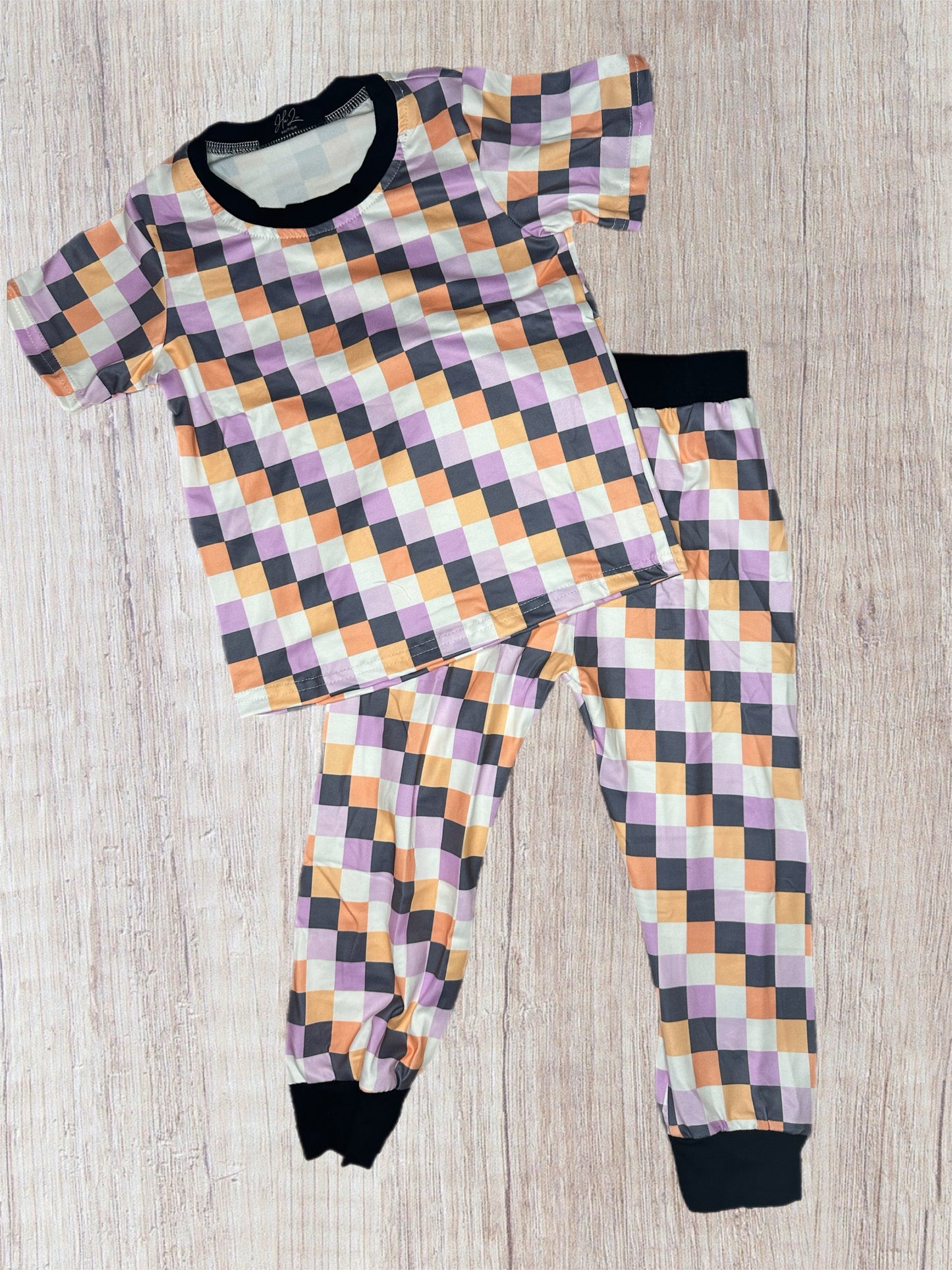 Halloween checkered jammies